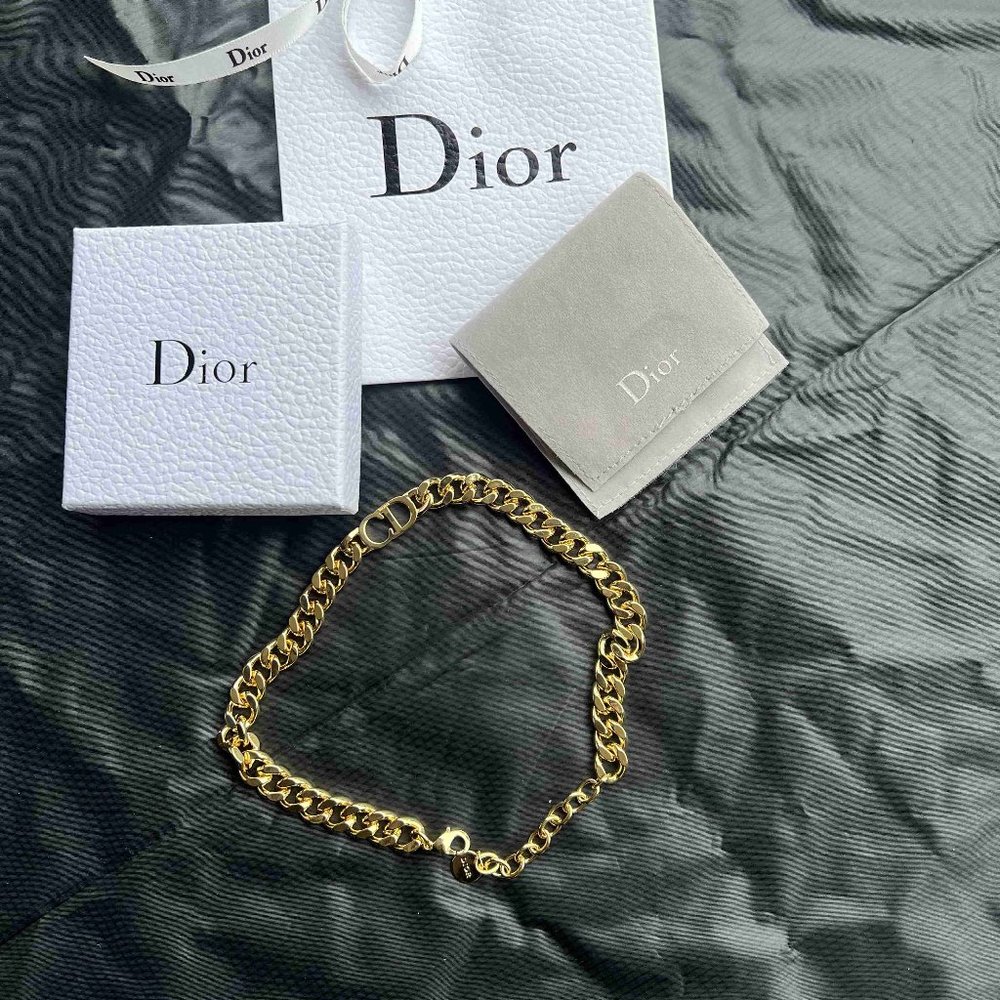 CD Danseuse Etoile Choker Gold Necklace